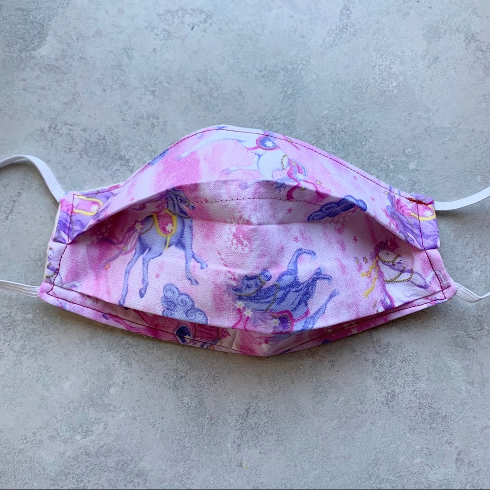 unicorn face masks (adult & kids)